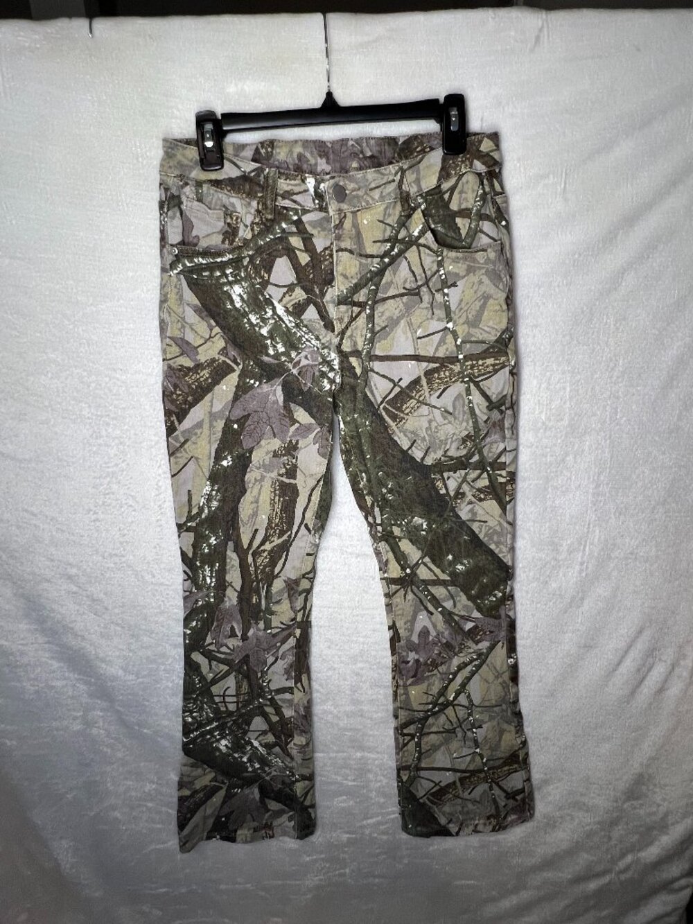 Manfinity camouflage Flare pants sz M